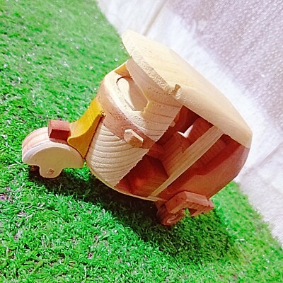 Wooden Model Tuk Handcraft Ceylon Taxi Toy Three Weeler Collectable Deco Gift 6''