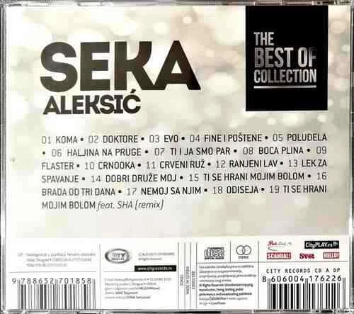 CD SEKA ALEKSIC THE BEST OF COLLECTION kompilacija 2017 city records srbija - Picture 2 of 2