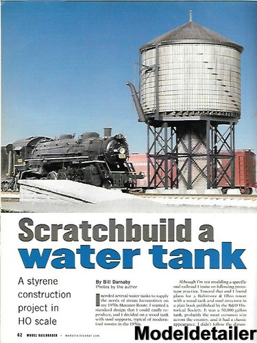 Model Railroader Sept 2001 Details Feather River Water Tanks WP Western Pacific - Picture 3 of 5