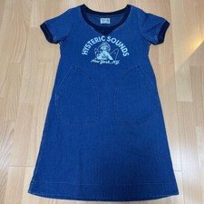 Hysteric Glamour Denim Mini Dress Blue Free Size S From JAPAN