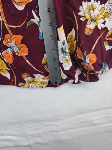 St Johns Bay Swim Cover-Up Dress Womens Size XS Floral Rayon Shirt Dress - Picture 9 of 9
