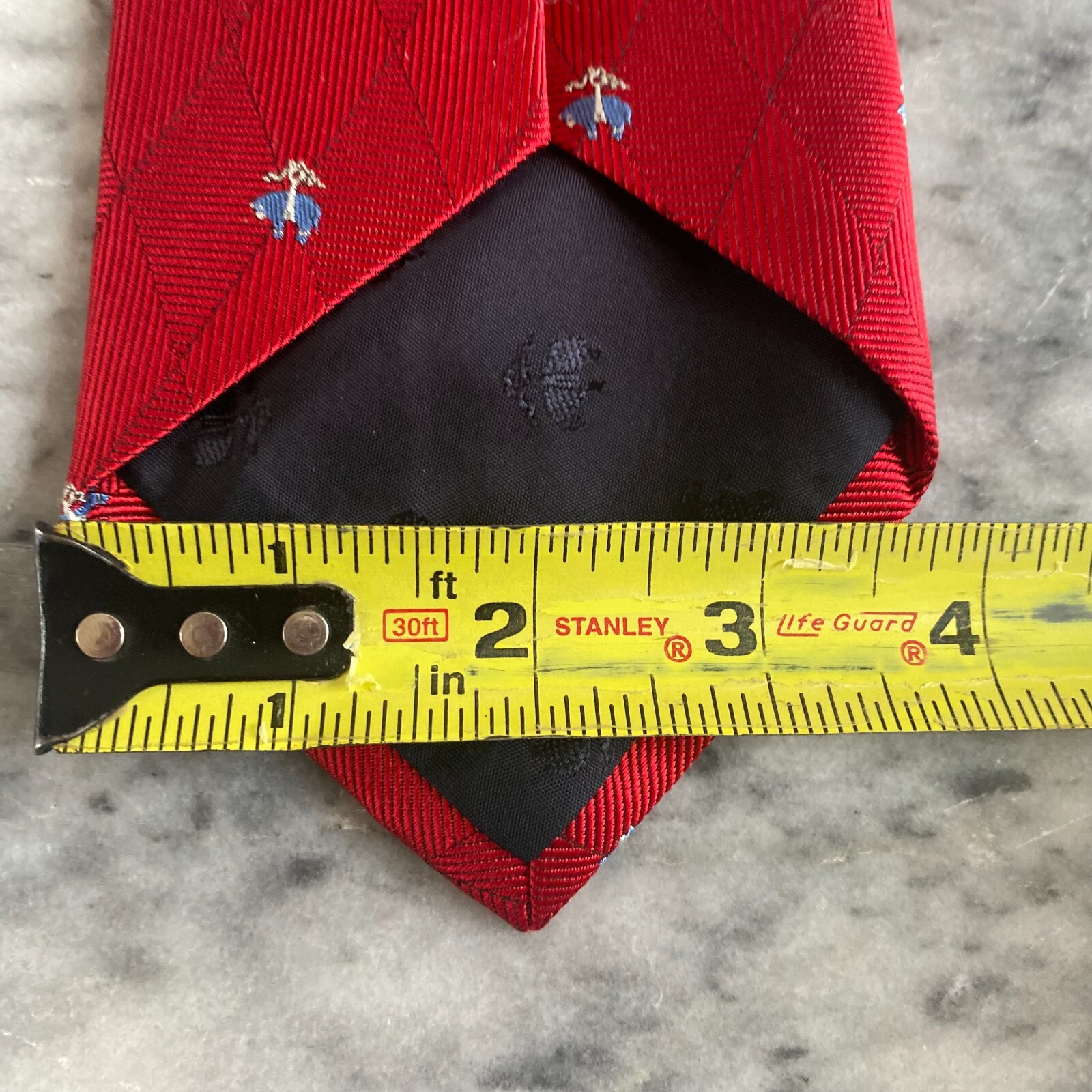 BROOKS BROTHERS Red Pure English Silk Jacquard Flying Pigs~4" J100 thumbnail 5