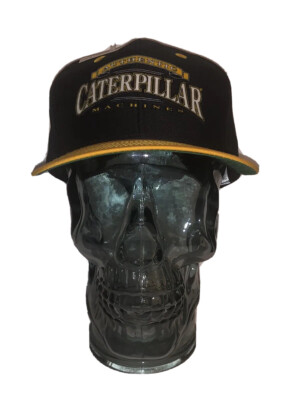   Hats Authentic Caterpillar Machines Construction CAT Hat New Black & Gold  ️