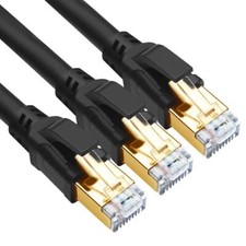 3-Pack Cat8 Ethernet Cables 10ft Ultra High-Speed 40Gbps SFTP LAN Cords