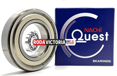 NACHI 6209 ZZ DEEP GROOVE BALL BEARING, METAL SHIELDED 45x85x19 mm