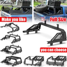 Rear Truck Bed Rack Roll Bar For 99-24 Chevy Silverado/GMC Sierra 1500 2500/3500