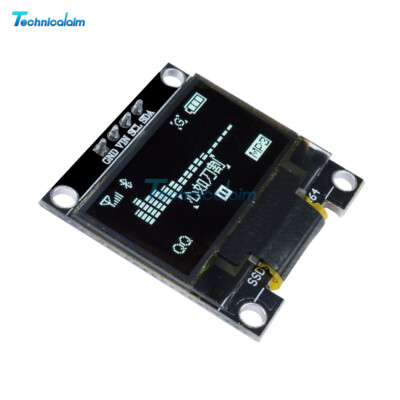 0.96& I2C IIC Serial 128X64 White OLED LCD LED Display Module for #F17