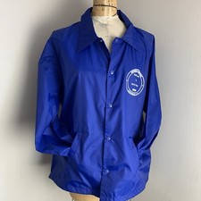 Vintage GM Union General Motors Mens Blue Windbreaker Jacket XL West Virginia 80