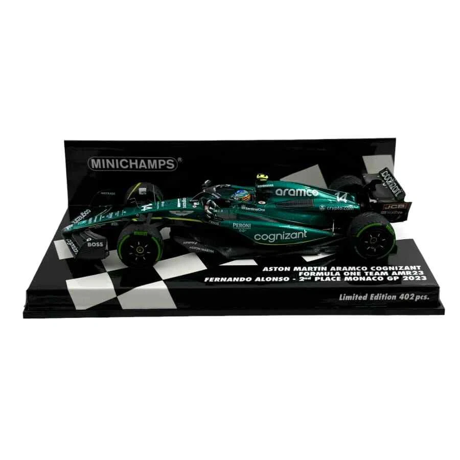 Modellino F1 Minichamps 1/43 Aston Martin Aramco Cognizant AMR23 2nd Monaco G... - Immagine 3 di 4