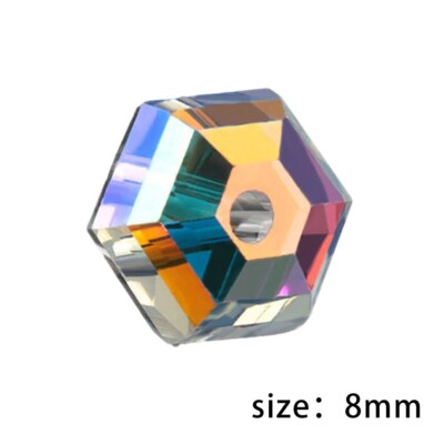 Für DIY Perlen lose Perlen Aurora AB8mm galvanisiert große Menge