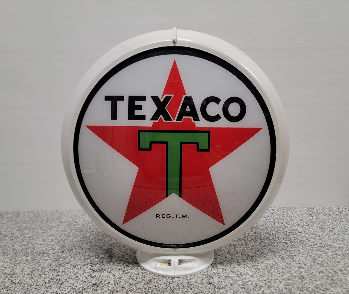 Capcolite 216 Texaco 1982 Glass & Plastic Gas Pump Globe | eBay