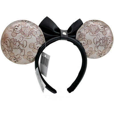 Loungefly Disney Parks Mickey & Minnie Ears Sketchbook 100th Headband Rare Disney~Parks Mickey Minnie 100th Anniversary Sketchbook Ears  main image 4