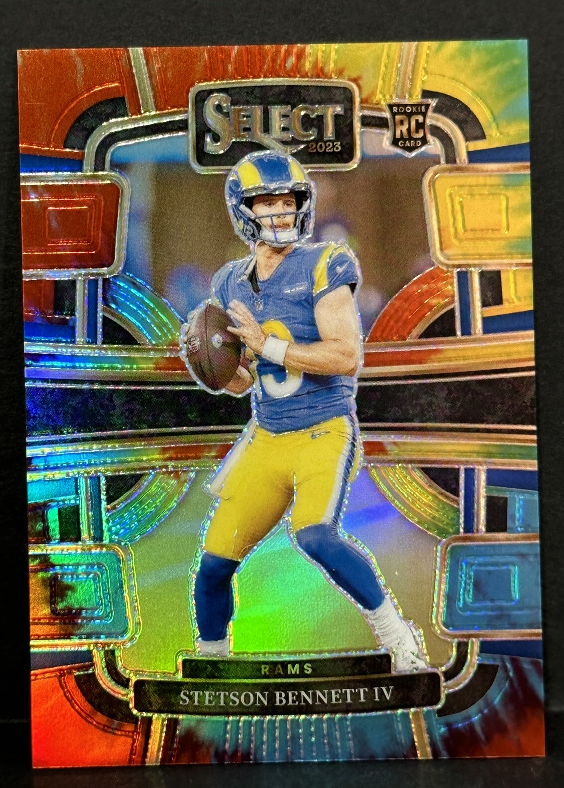 2023 Panini Select Football RC Stetson Bennett IV Concourse Tie-Dye Prizm /25