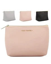 GOX Makeup Bag Cosmetic Travel Bag Portable Water-Resistant Zipper Pouch Acce...