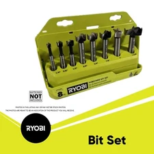 Ryobi 8pc Forstner Bit Set for Woodworking  A9FS8R1 A02dddd