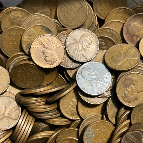 1-LB Lincoln Wheat Cents Random 1940's-1950's PDS 150 Pennies - 3 Roll Bulk Lot - Bild 16 von 17