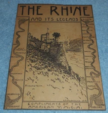 1919 WWI The Rhine And Its Legends YMCA Army Occupation Booklet FRONT COVER ONLY