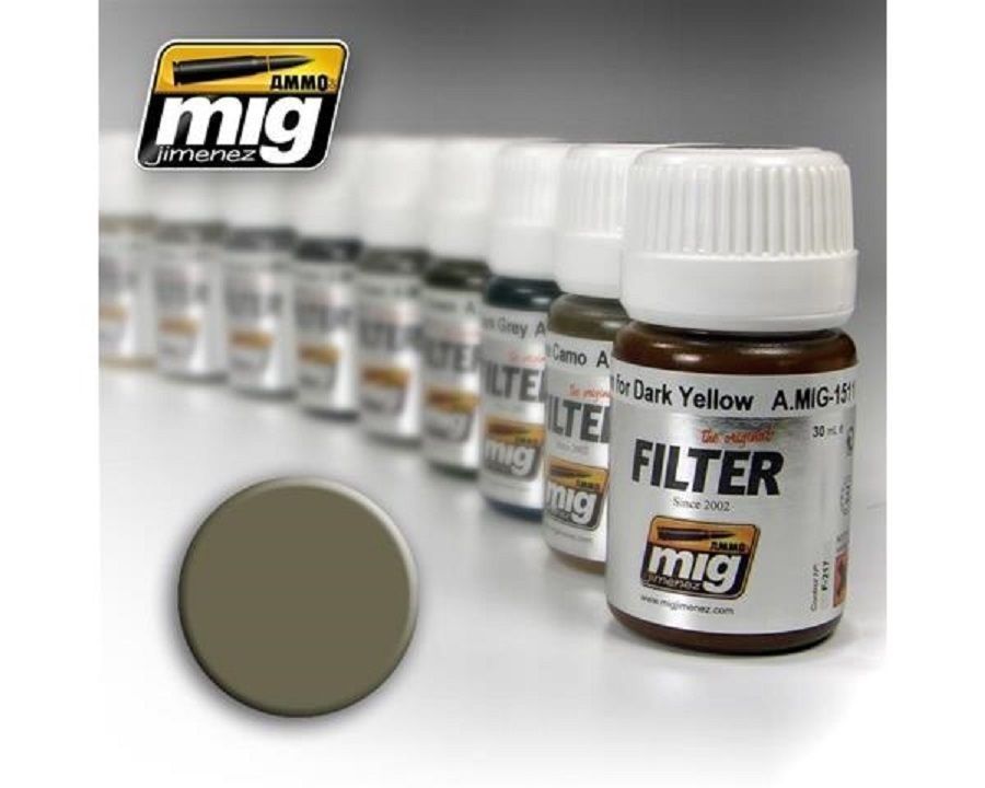 AMMO OF MIG FILTER TAN FOR YELLOW GREEN COD.AMIG1507