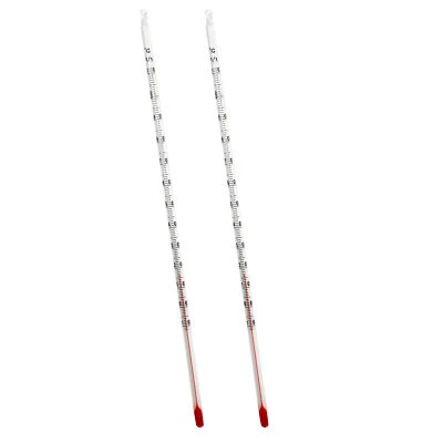 THERMOMETERWELT 2 Stück Tee Thermometer Set Glas Teewasser Temperatur Teeglas Teekanne Analog