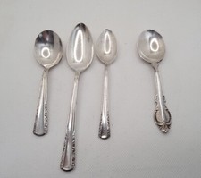  4 Vintage Holmes  Edwards IS 3 baby spoons  1 Spoon Marked Deep Silver