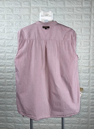 Woolrich John Rich & Bros Button Down Striped Red/Burgundy/White Shirt Men's 14 - Picture 15 of 23