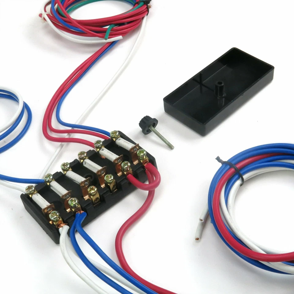 ARNÉS DE CABLEADO UNIVERSAL DUNE BUGGY CON CAJA DE FUSIBLES SE ADAPTA A EMPI 9466 VW RAIL BUGGY Foto 4 de 4