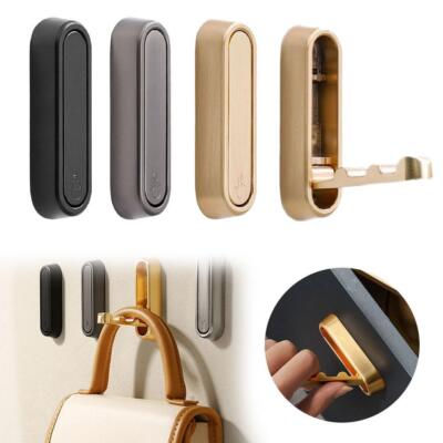 Wall Mounted Foldable Single Hook Hanger For Clothes Coat Towel Home Organi M5B5