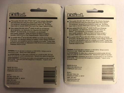 Hex Set Inches 7 Different Sizes L-Shaped Convenient Holder to Organize Lot of 2 - Picture 2 of 2