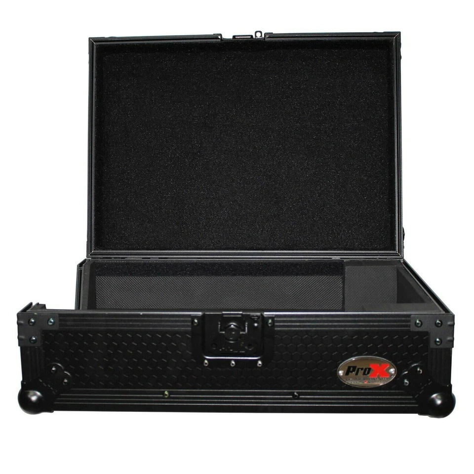 ProX XS-M12BL Black on Black Mixer Flight Case For 12" DJ Mixers (Large Format) - Image 4 of 4