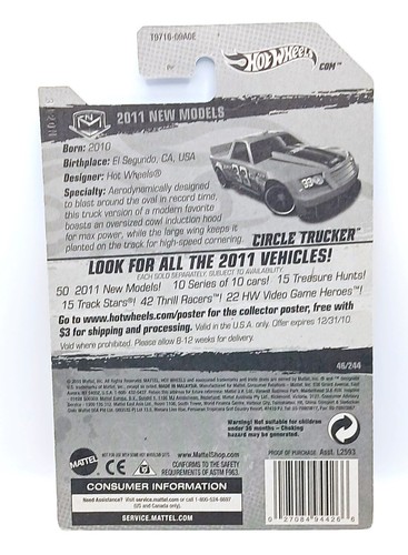 Hot Wheels 2011 New Models Circle Tracker - Picture 3 of 3