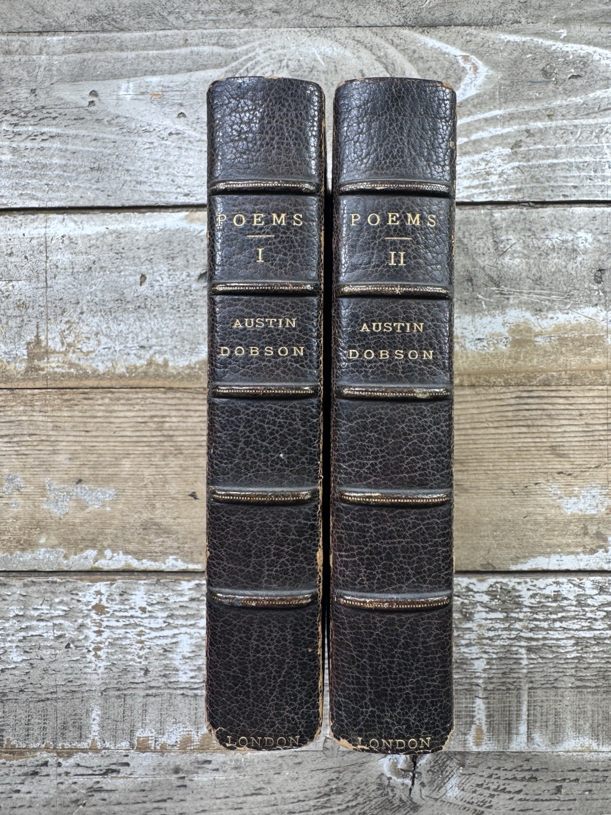 1898 antique poetry “poems: on several occasions” austin dobson, fine binding