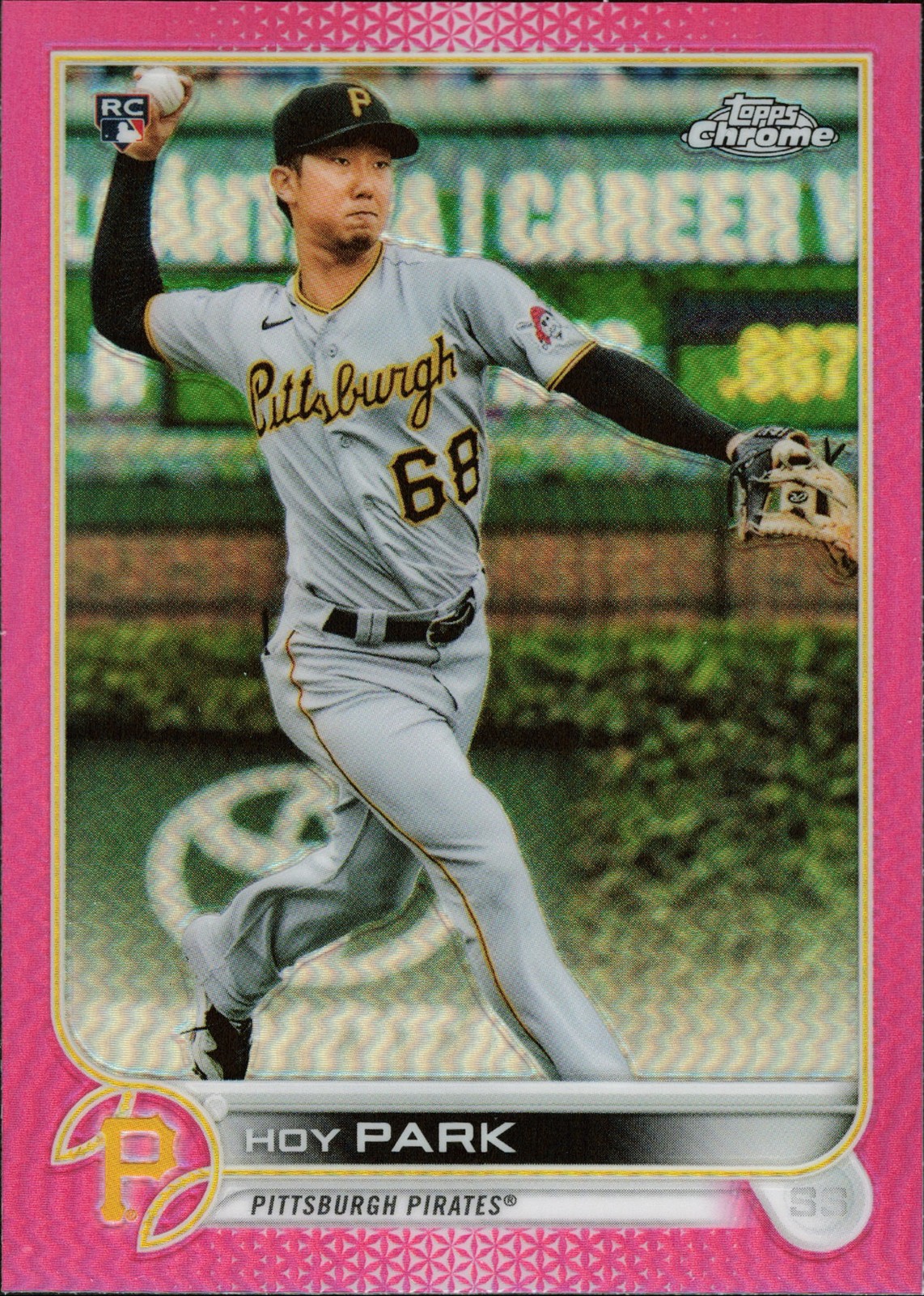 2022 Topps Chrome Pink Refractor #32 Hoy Park Pittsburgh Pirates