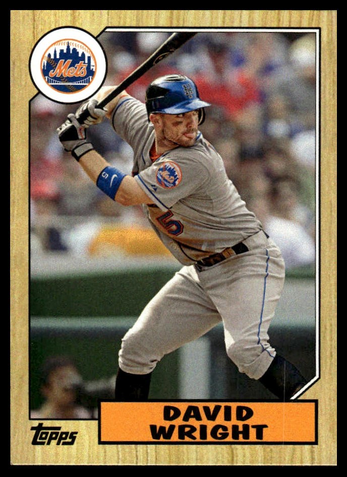 2012 Topps #TM-26 David Wright 1987 Topps Minis