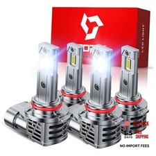 9005 9006 LED Light Bulbs Combo, Upgraded-Gen 80,000LM 900 9005/HB3 9006/HB4