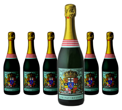 6 x Prinz von Hessen Extra Trocken Riesling Sekt   2023