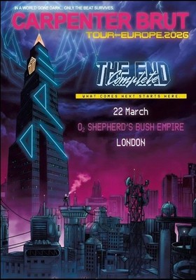 Carpenter Brut 'The End Complete' 2026 Concert Poster Limited Edition EDM Art