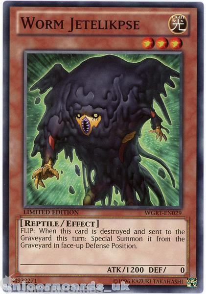 WGRT-EN029 Worm Jetelikpse Limited Edition Mint YuGiOh Card