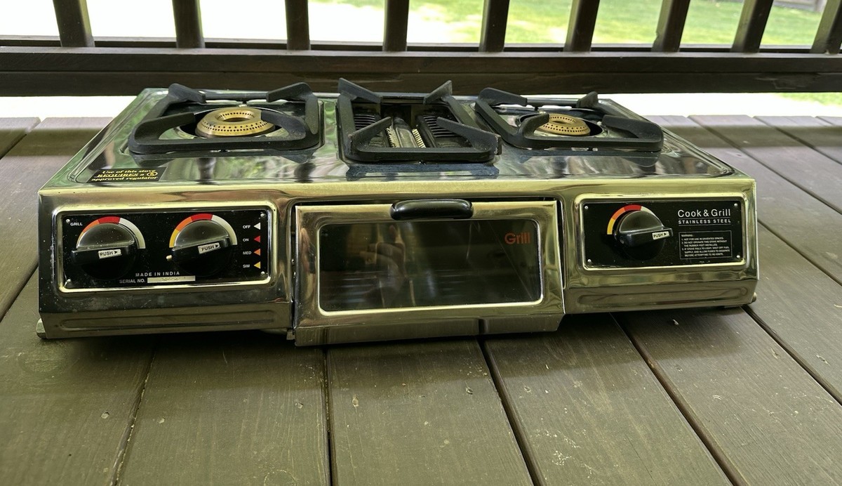 Portable Outdoor Propane Oven Stove Combo for Camping, RV