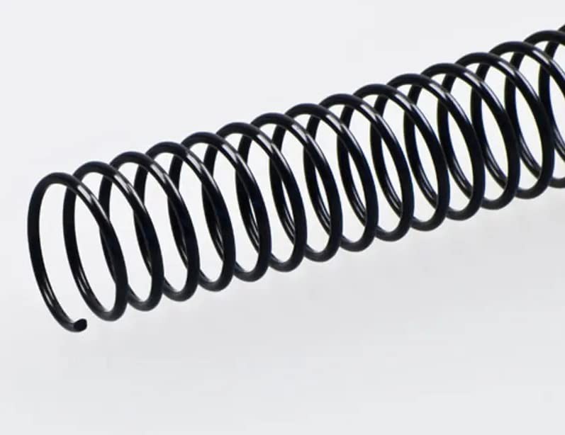 100 Pack Plastic Spiral Binding Coils, 4:1 Pitch, 12mm (90 Sheet Capacity)