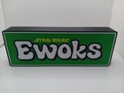 Retro Ewoks star wars logo lightbox sign for Star Wars display