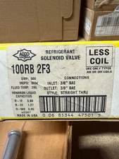 1 -NEW ALCO CONTROLS 100RB2F3 SOLENOID VALVE REFRIDGERANT 3/8" LESSCOIL 1554765