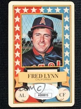 JSA Certified 1983 Perma-Graphics/Topps Credit Cards All-Stars Fred Lynn COA