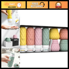 Silicone Travel Bottles for Toiletries - 3.4oz  1.7oz Leak-Proof Containers