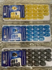 Monthly Pill Organizer With Removable Pods - 3 Pack For Breakfast Lunch Dinner