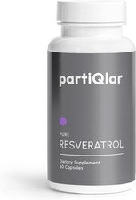partiQlar High Purity Trans Resveratrol Supplement 500mg 60 Capsules