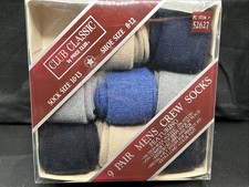 Club Classic Socks Hi-Bulk Nylon Blend Acrilan II Vintage Price Club USA 8 Pairs