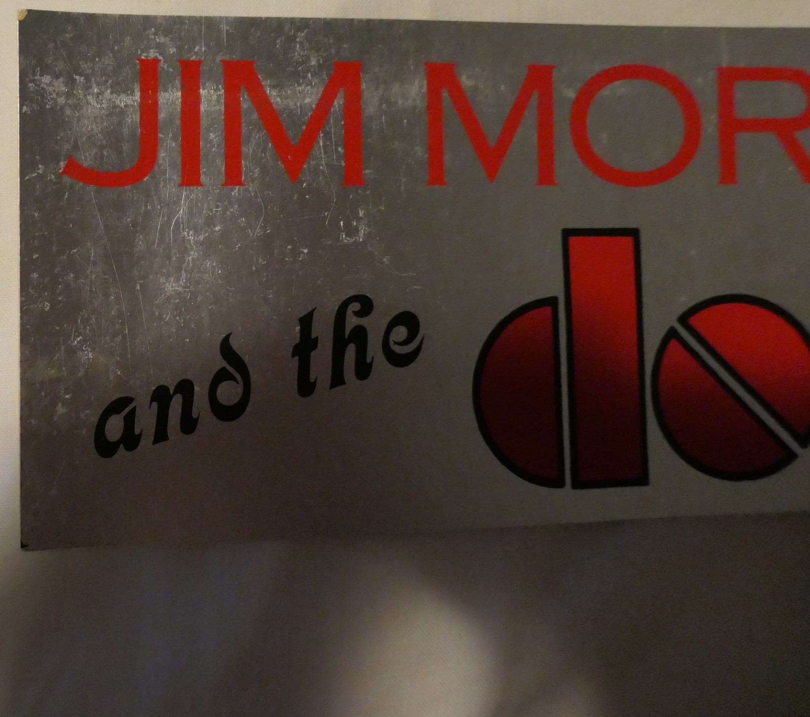 RARE ORIGINAL JIM MORRISON AND THE DOORS/PHOTO CONCERT BUMPER STICKER/DECAL