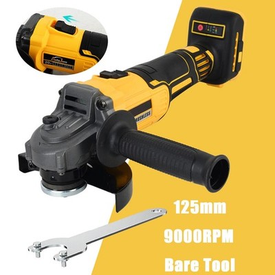 Cordless Angle Grinder Compatible Dewalt 20V MAX Battery 4'' Brushless 107mm Whee