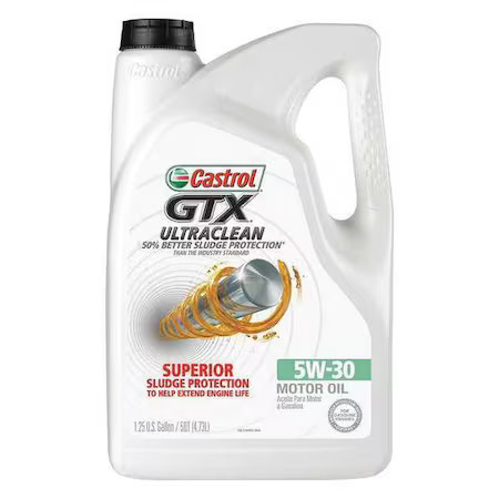 Castrol 03096 Motor Oil, Synthetic Blend, 5 Qt Bottle, 5W-30
