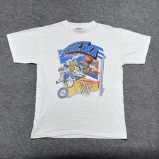 Vintage 1989 University Of North Carolina Tar Heels Basketball T-Shirt Large